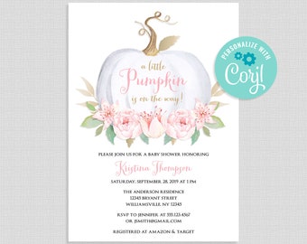 pumpkin baby shower invitation template try before you buy fall baby shower invitation templates