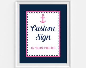 Nautical Baby Shower Girl Etsy Nautical Baby Shower Girl Etsy