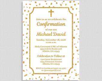 confirmation invite etsy