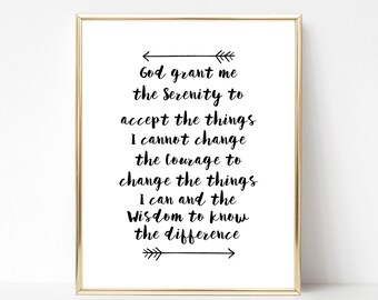 Featured image of post Serenity Prayer Wall Art Etsy Guaranteed lowest price fast shipping free returns and custom occasionally art com may offer special promotional discounts