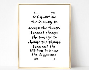 Featured image of post Serenity Prayer Wall Art Etsy Guaranteed lowest price fast shipping free returns and custom occasionally art com may offer special promotional discounts