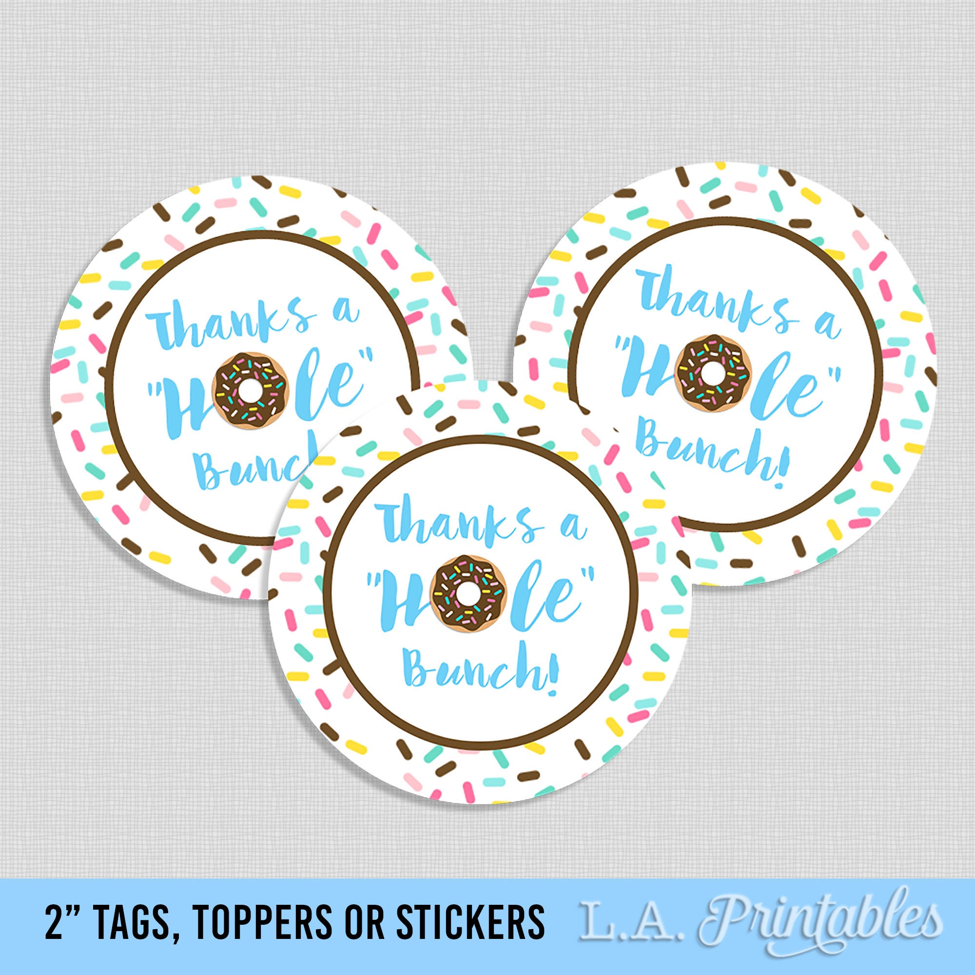 Thanks A Hole Bunch Free Printable