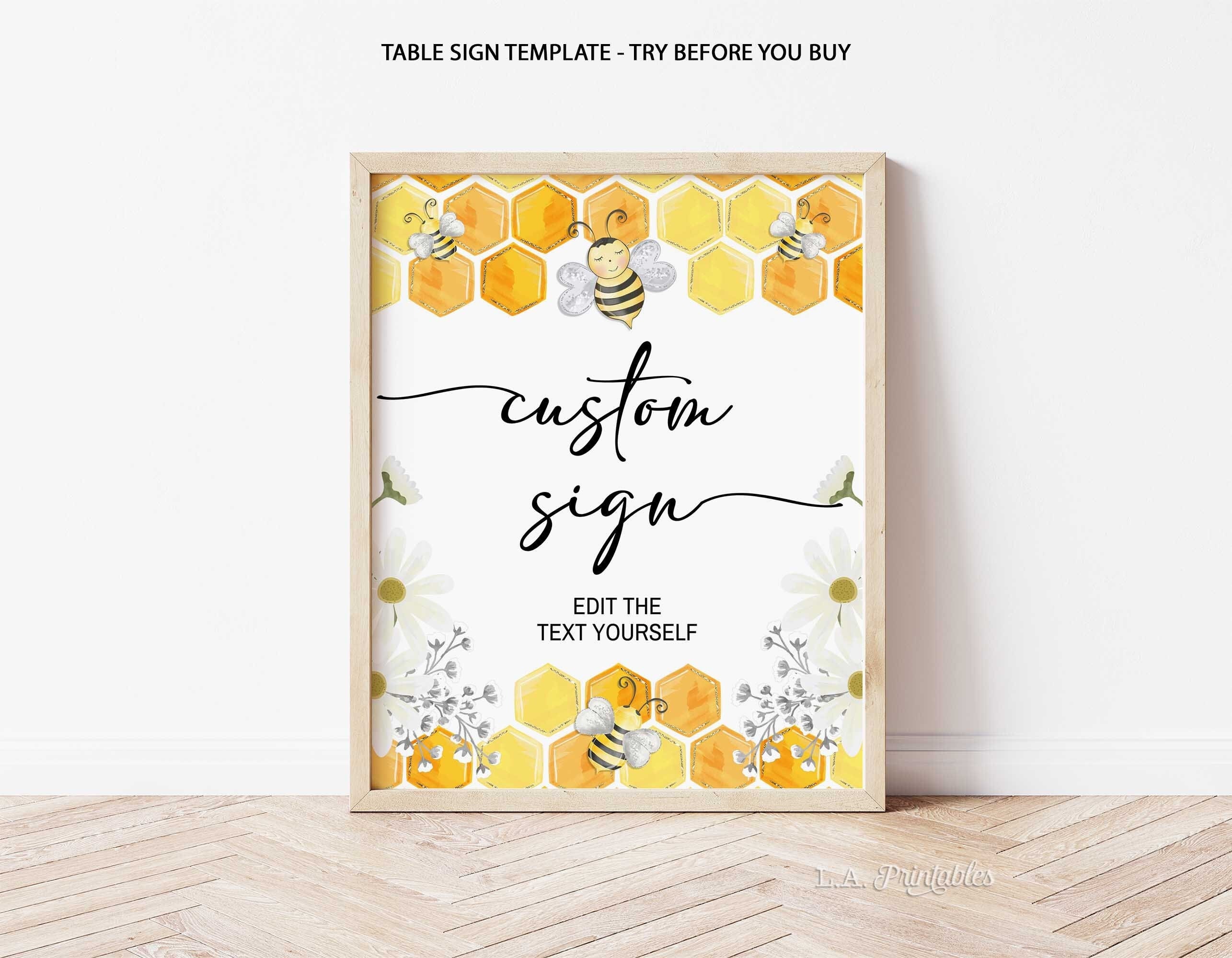 Editable Bee Party Decorations Honey Bee Package Birthday Sweet to Bee One  Bundle Party Package Template Digital Instant Download BEE013 -  Finland
