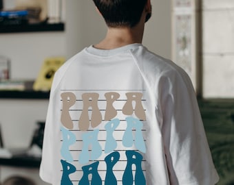 Retro Papa T-Shirt, Funny Vintage Dad Graphic Tee