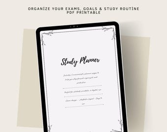 Student Study Planner | Academic Study Printable | Digital Planner for Students | Daily & Weekly Pages | PDF Instant Download