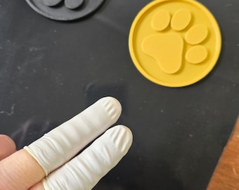 Paw Print Coasters – Resin-Filled or Simple PLA