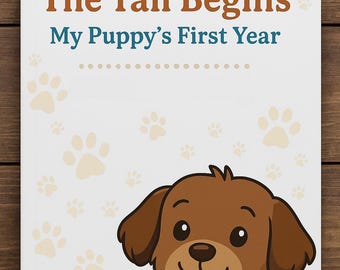 Puppy's First Year Journal: Pet Milestone Tracker (Printable)
