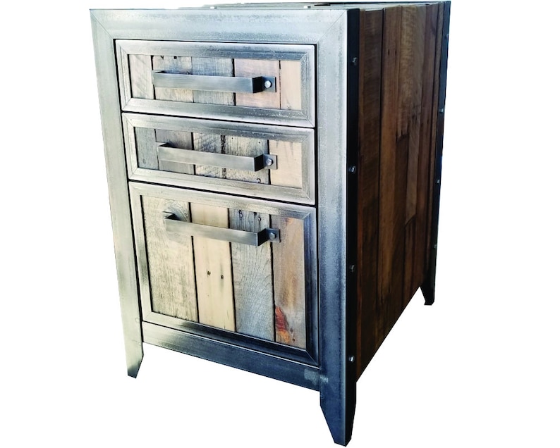 Industrial Office Desk & File 066 Industrial Style Etsy