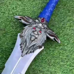 Handgemaakt gepersonaliseerd Lion&#39;s Sword For Your Loves Middeleeuws verzamelzwaard, bruiloft, jubileumcadeaus, verzamelobject voor fans, cadeau voor hem