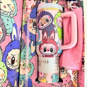 Labubu Tumbler 40oz: THE MONSTERS Quencher H2.0 - Kawaii Anime Cup