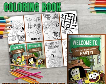 Big City Greens Coloring Book, Mini Party Edition (Digital File, PDF/JPG) B70