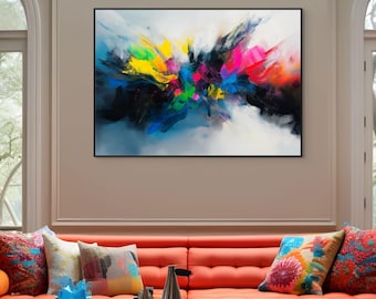 Abstract Statement Wall Art Print – Flow & Expansion | Contemporary