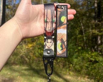 Anime Keychain Bundle - Double Sided Jet Tag & Keychain Strap