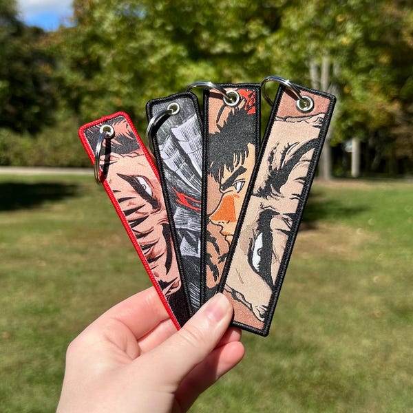 Anime Keychain Bundle - Double Sided Jet Tags