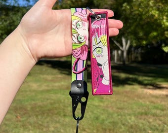 Anime Keychain Bundle - Double Sided Jet Tag & Keychain Strap