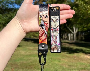 Anime Keychain Bundle - Double Sided Jet Tag & Keychain Strap
