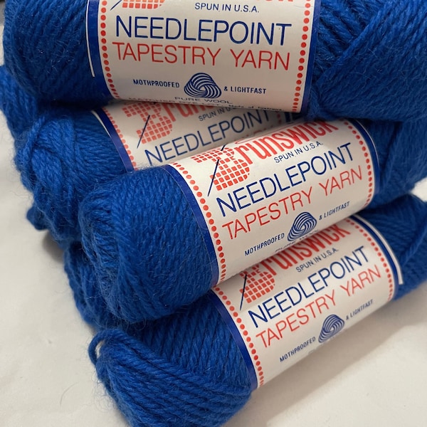 Wool Brunswick Tapestry Needlepoint Retired discontinued 2 skeins per order  Weight Worsted  Yardage 40 yards  Color 1712  lot C