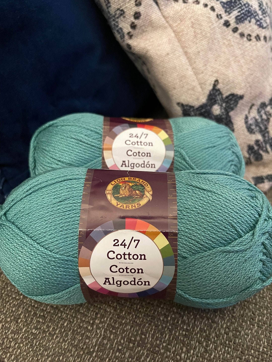 Lion Brand 24/7 Cotton Yarn - Jade