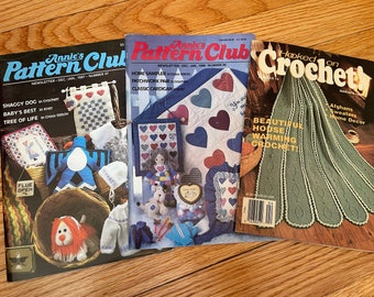 Vintage Crochet Pattern Magazine: Annie's Pattern Club Lot