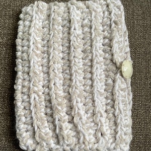 Handmade Crochet book envelope. Book sleeve. Kindle sleeve.  Perfect for any reader. Ready to ship