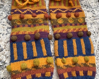 Leg warmers. Wool.