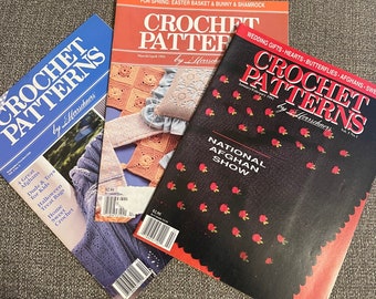 3 Crochet Patterns by Herschelners magazines please look at photo for more specific details