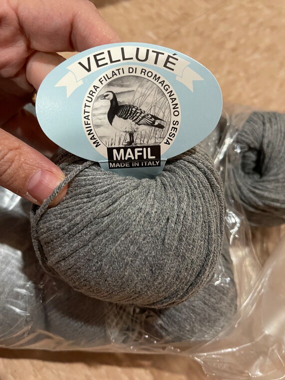 Gray Cotton Acrylic Yarn – Super Soft MAFIL Thread