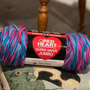 Red Heart Super Saver, Red Heart bonbon print 482 yards