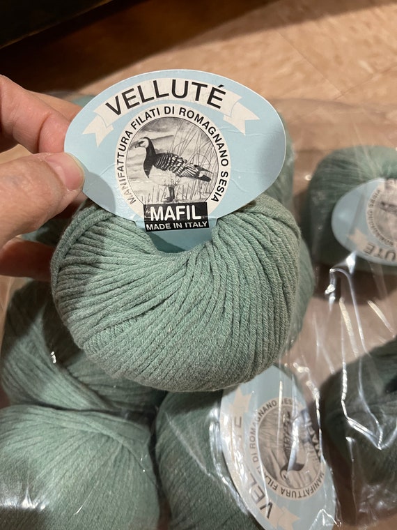 Green Cotton Acrylic Yarn – Super Soft Knitting Thread