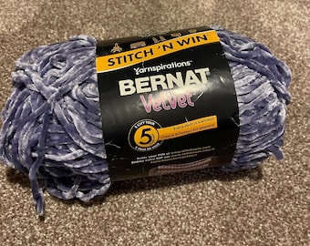 Bernat Velvet Yarn in Color Violet