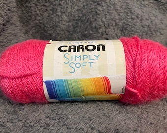 Caron Simply soft. Yarnspirations in color Watermelon .    Ready to ship