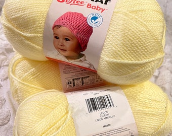 Yarn- bernat softee baby yarn in Lemon- ready to ship- no smoke or pet home- new priced per skein