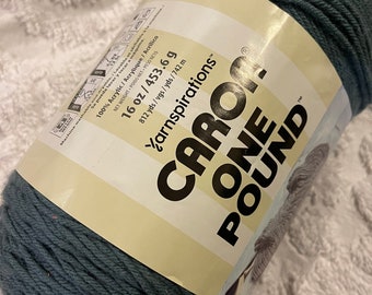 Caron One Pound/ color is Canal  ready to ship/ yarn/Caron/ 453 g.  16 oz  rare color! New ready to ship