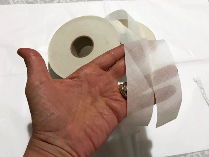 Ribbon gift wrapping quilting sewing endless possibilities Cotton Binding white- Over an 1 Bias Tape Roll- listing is for two rolls