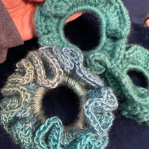 Scrunchie large scrunchie/ set of 3/  multi color scrunchie handmade scrunchie hair accessories ready to ship
