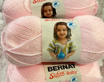 Yarn- bernat softee baby yarn in Pink- ready to ship- no smoke or pet home- new priced per skein