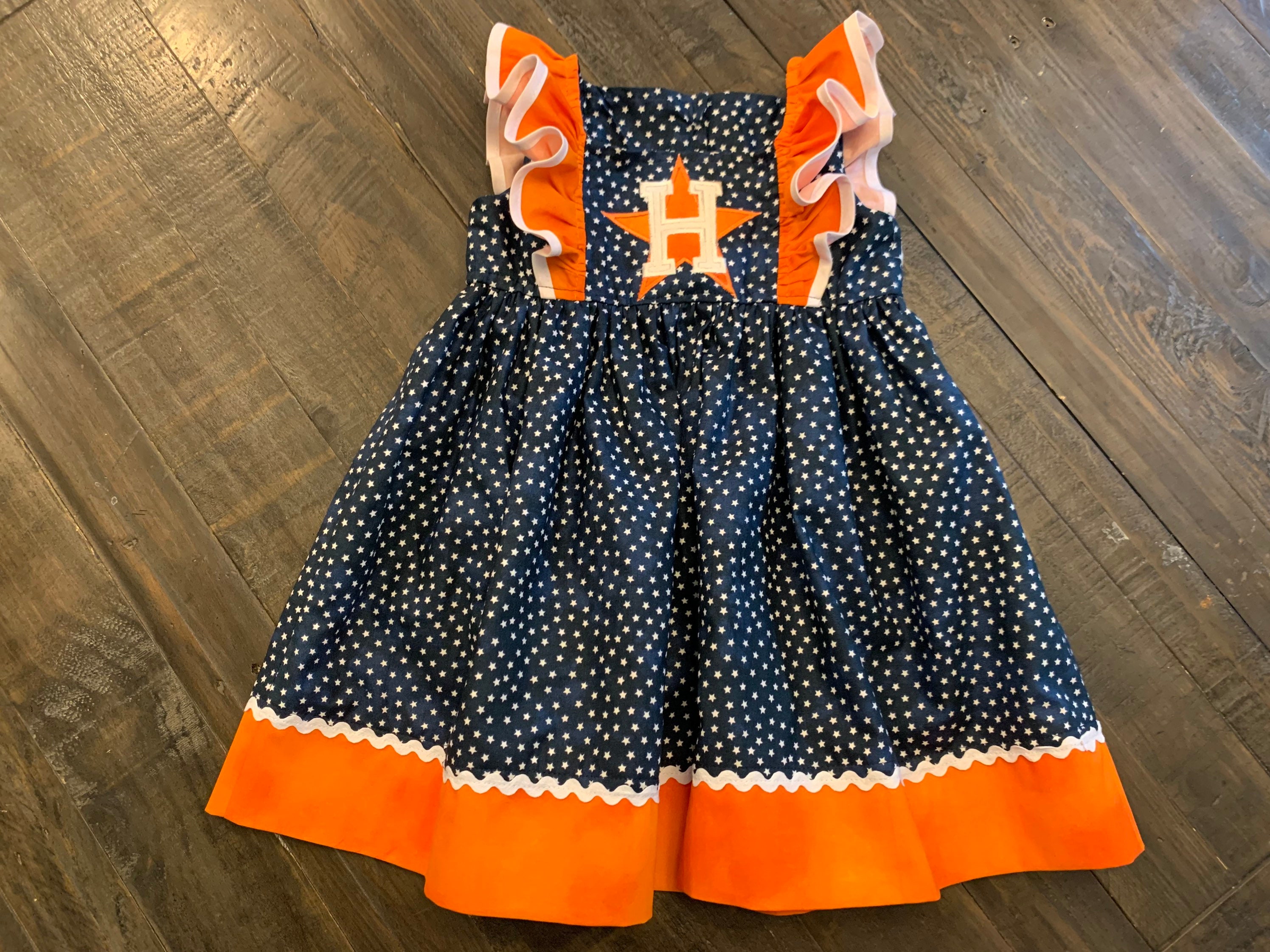 Houston Baseball Inspired Dress 