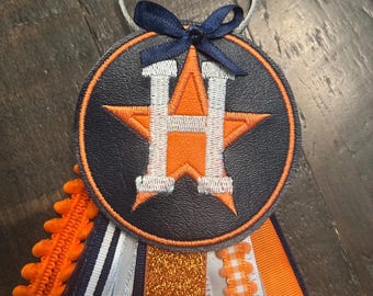Baseball Spirit Bag Tag: Houston Team Charm