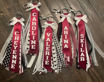 Custom Ribbon Zipper Pull Name Tag