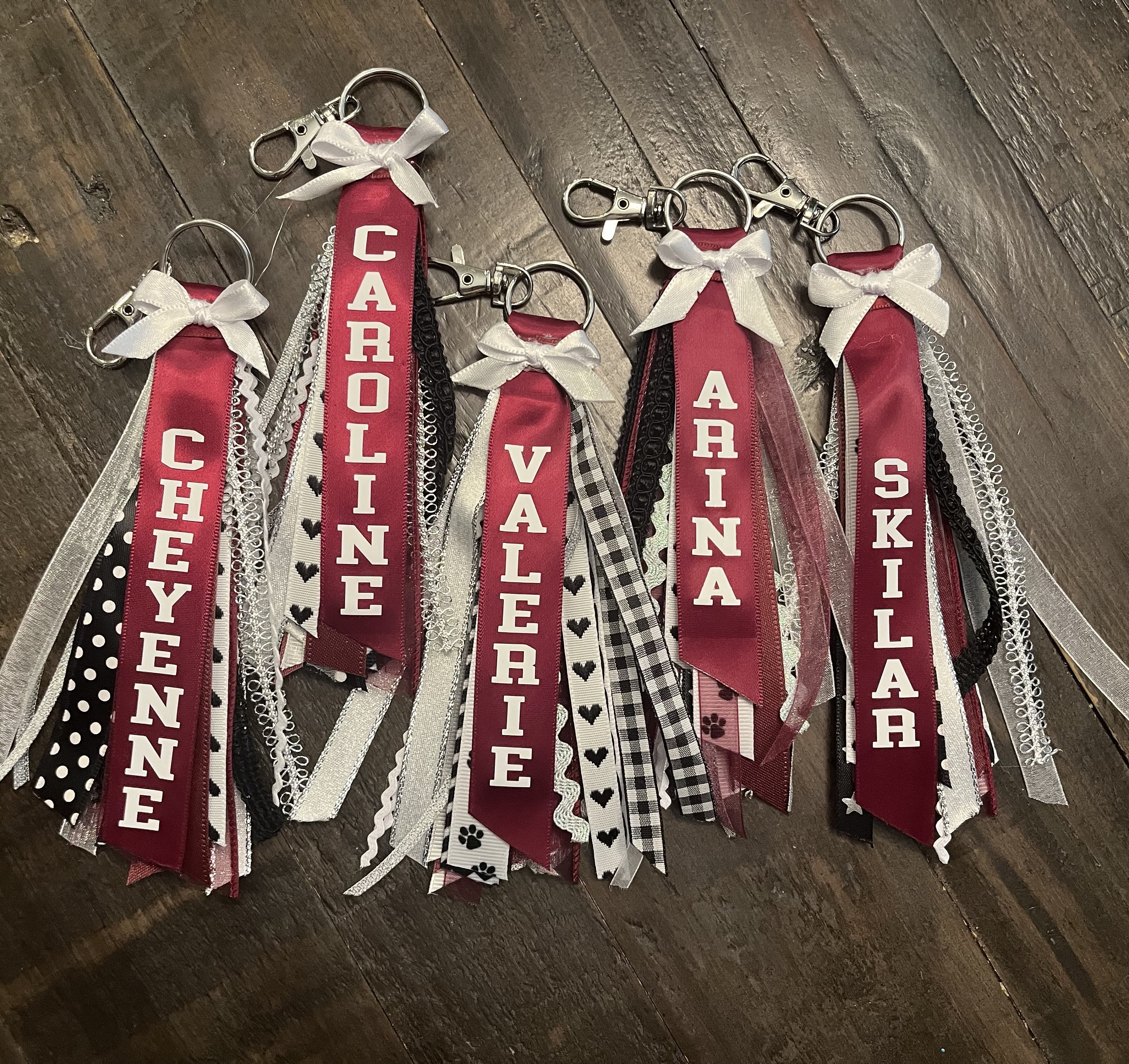 Custom Ribbon Zipper Pull Name Tag