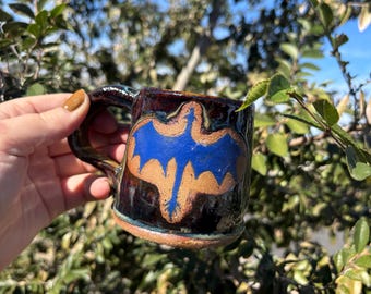 Handmade Pottery Dragon Mug