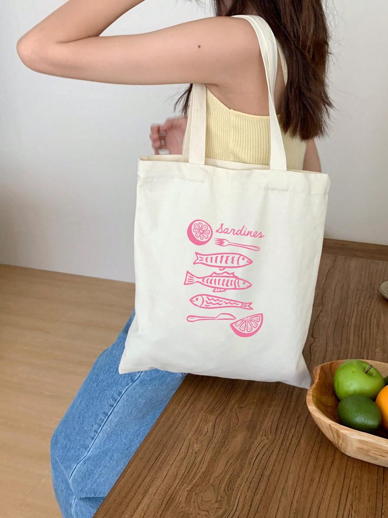 Deep Sea Sardine Beaded Coastal Oversized Tote
