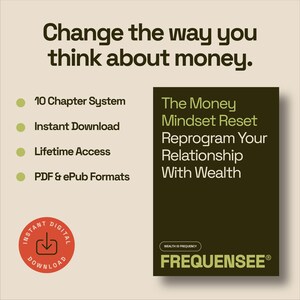 Money Mindset Reset eBook | Wealth Manifestation Guide | Law of Attraction PDF & EPUB | Digital Download Self Help Book