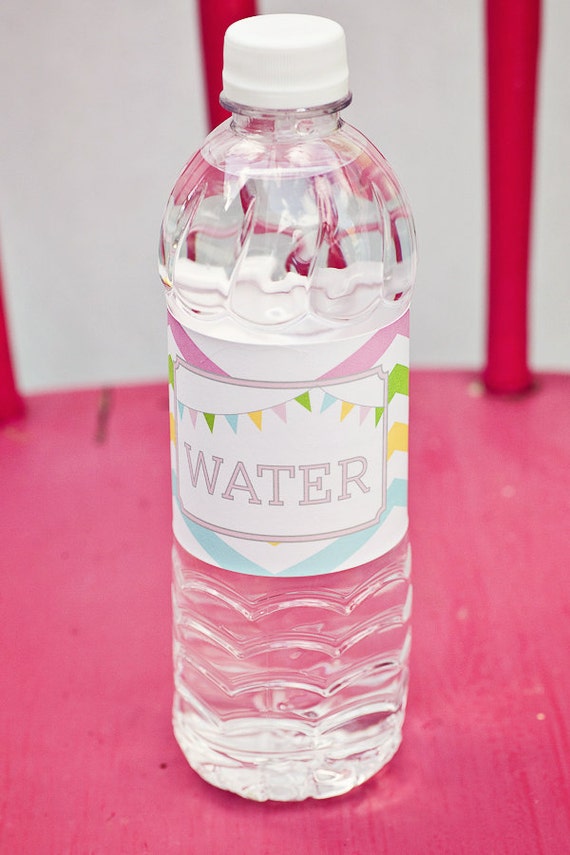 DIY Printable Water Bottle Labels Sweet Shoppe Party | Etsy