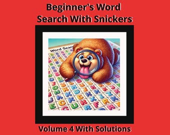 Large-Print Kids Word Search: Snickers Series Vol. 4, Paperback - Ages 3-6