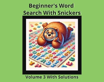 Large-Print Kids Word Search: Snickers Series Vol. 3, Paperback - Ages 3-6