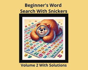 Large-Print Kids Word Search: Snickers Series Vol. 2, Paperback - Ages 3-6
