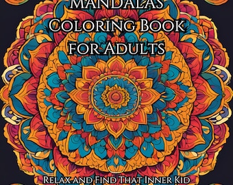Mandalas Coloring Book for Adults. Digital Download
