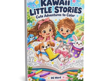 Kids Coloring Pages - Kawaii Little Stories - Physical Book
