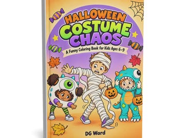 Halloween Coloring Pages - Halloween Costume Chaos - Physical Book